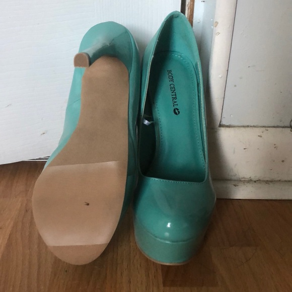 Blue green 7” high heels - Picture 2 of 2